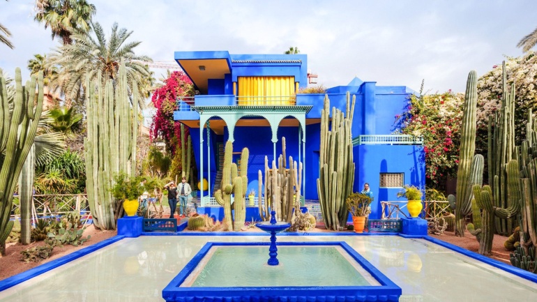 Jardin Majorelle villa exterior in Marrakech