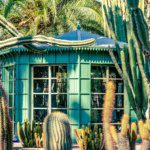 Jardin Majorelle pavilion and cacti